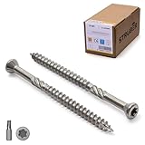 STRÜBER Terrassenschrauben mit Zier-Senkkopf und Torx-Antrieb (4,0 x 40 mm /...