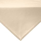 REDBEST Mitteldecke, Tischdecke Uni Seattle, 100% Baumwolle beige Größe 80x80...