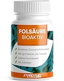 Folsäure BIOAKTIV 400µg - 365 Folsäure Tabletten mit bioaktiver L-5-MTHF...
