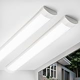 Qsmile 2 Stück LED Rohre 120cm 32w 3550lm KaltweiBes Licht 6500K Ultradünne...