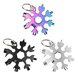 Ayizhiniu 3pcs Schneeflocke Multitool, 18 in 1 Edelstahl Schneeflocke...