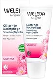 WELEDA Bio Wildrose Glättende Nachtpflege, reichhaltige Creme zur Regeneration,...