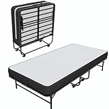 Brinlawb Gästebett Klappbar 90x200 cm Klappbett 90x200 Erwachsene mit 10 cm...