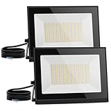 Aigostar LED Strahler außen 50W,2 Stück, Naturweiß 4000K 4500 Lumen...