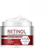 Retinol-Gesichtscreme, Anti-Aging & Anti Falten Creme,...