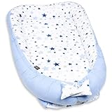 PaLulli 120x60 cm Babynest Babynestchen XXL Babykokon 2seitig 100% Baumwolle...