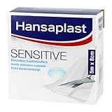 Hansaplast Sensitive Pflaster (5 m x 8 cm), zuschneidbare und hautfreundliche...