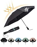 Chakipee Regenschirm Groß Sturmfest Kompakter Reise für Damen und Herren–...