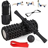 Zaxiva 5-in-1 Massage Set, Hochdichte Faszienrolle Wirbelsäule, Massageroller,...