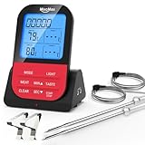 Grillthermometer Kabellos Fleischthermometer Funk Bratenthermometer Digital...