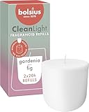 Bolsius - CleanLight Refill - Nachfüllbare Duftkerze - Gardenia & Feige - Nur...