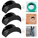 Schlauchhalter Wand,3 Stück Gartenschlauchhalter,Gartenschlauch Halterung 28 x...