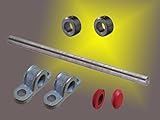Stahlachse ø 20mm x1000mm Länge mit Zubehör für Wagenbau Kippwagen Kippkarre