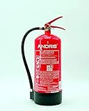 Wassernebel-Feuerlöscher 6L AF mit Manometer auch für Fett-Brände geeignet,...