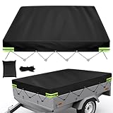 Anhänger Plane 210 x 114 x 10, Anhänger Abdeckplane, 750 kg Trailer Flat...