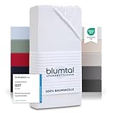 Blumtal® Basics Spannbettlaken 90x200cm Jersey - bettlaken 90x200cm aus 100%...