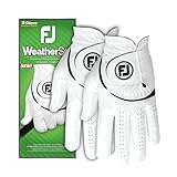 Footjoy WeatherSof Herren Golfhandschuh, Weiß, 2 Stück