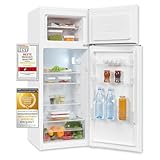 Exquisit Kühl-Gefrierkombination, Kühlschrank mit Gefrierfach, 206 Liter,...