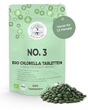 Bio Chlorella 500 Presslinge - Nahrungsergänzungsmittel mit Eisen, Vitamin B12...