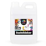 OfficeTree 2 Liter Bastelkleber Transparent Trocknend - Bastel Kleber -...