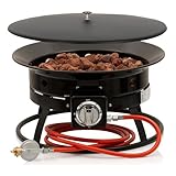 BBQ-Toro Gas Feuerstelle mit Lavasteinen | Ø 48 cm - 12 kW | Outdoor...