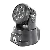 Konfiur 105W Moving Head, 4 in 1 Led Discolicht Partylicht, Dmx 7 RGB Led Spot...
