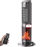 Heizlüfter Energiesparend 2000W, Keramik Turm Elektroheizung mit Fernbedienung,...