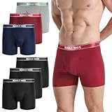 IGOLUMON Bambus Boxershorts Herren 6er Pack Atmungsaktive Unterhosen Männer...