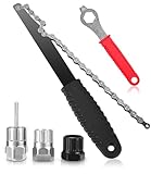TIDEVAN Fahrrad Kettenpeitsche,5 Stück Cassette Lockring Tool Kassette Abzieher...