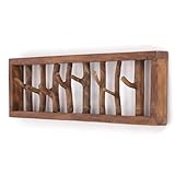 DESIGN DELIGHTS WANDGARDEROBE TREIBHOLZ UNIKAT | 82x22x12 cm, Recyclingholz,...