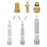 Manovella Ventiladapter Set Fahrrad – 3-teilig für Presta (SV), Dunlop (DV),...