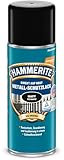 Hammerite Metallschutzlack Spray Matt, 3in1- Rostschutz, Schwarz, 400 ml