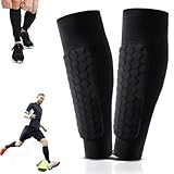 1 Paar Schienbeinschoner für Fußball, Sport Schienbeinschutz mit Wabenpads,...