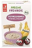 Freche Freunde Bio Feines Porridge Pflaume & Banane, Getreidebrei mit Obst für...