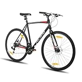 Hiland 28 Zoll Rennrad, Städtischer Pendler Fahrräd mit Scheibenbremse für...