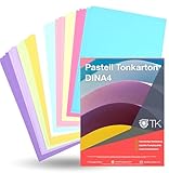 100x Blatt - Pastellpapier 250 g/m² - mit 10x verschiedene Mint Farben - Papier...