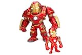 Jada Toys Marvel Figur Hulkbuster & Ironman, Helm zum Öffnen und Schließen,...