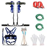 Aomdom Steigeisen Baumklettern Ausrüstung Set,Tree Climbing Spike Höhen...