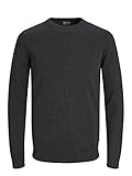 JACK & JONES Dünner Langarm Strickpullover Rundhals Basic Sweater Shirt Jumper...