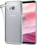 NEW'C Schutzhülle für Samsung Galaxy S8, Ultra transparent, Silikon, Gel, TPU,...