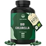 Bio Chlorella Presslinge – 600 Tabletten (500 mg) – 6000mg hochdosiert –...
