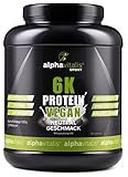 PROTEINPULVER Neutral VEGAN - 6K Protein 1 Kg - 82,9% Eiweiß-Shake ohne...