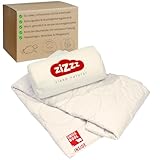 zizzz Schafwolldecke - Bettdecke aus Bio Baumwolle - 4 Jahreszeiten -...