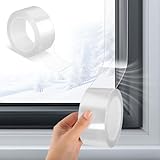 Fensterdichtungsband Transparent 5cm × 20m Transparentes Fenster Dichtungsband...