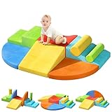 LEWGEE Übergroßes 8-teiliges Schaumstoff Bausteine Kinder, XXL Softbausteine,...