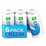 EBL CR123A Lithium Batterien 6er Pack - 3V Einwegbatterien mit 1600mAh - Für...