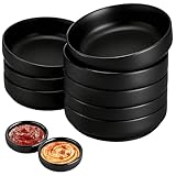 8 Stück Schwarz Dipschalen Set, Rund Dip Schälchen, Tapas Schalen, Sojasauce...
