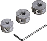 wolfcraft Tiefenstopp-Set Universal, 4-tlg. I 2755000 I Für tiefenbegrenztes...