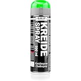 GRIP Eventbasics Kreidespray 500 ml, neongrün, mit Überkopfdüse, Sprühkreide...