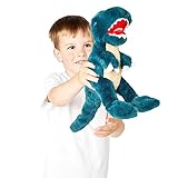 Zappi Co 100% recyceltes Plüschtier, T-Rex (28cm Länge) Weiches, kuscheliges,...